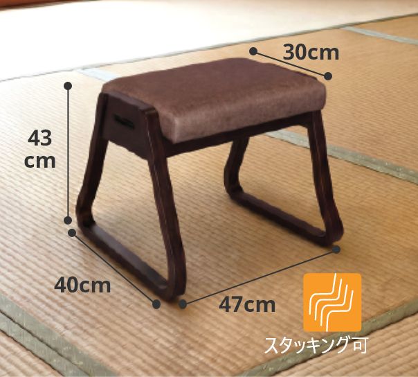 軽量お手軽椅子 サンドブラウン